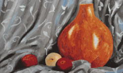 Calabash with plums