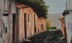 Cobbled street - Uruguay